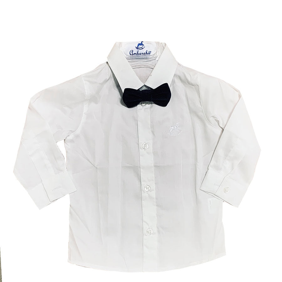 Chemise de la ligne de vêtements pour enfants Ambarabà, en tissu fin et élégant,
  avec petit log...