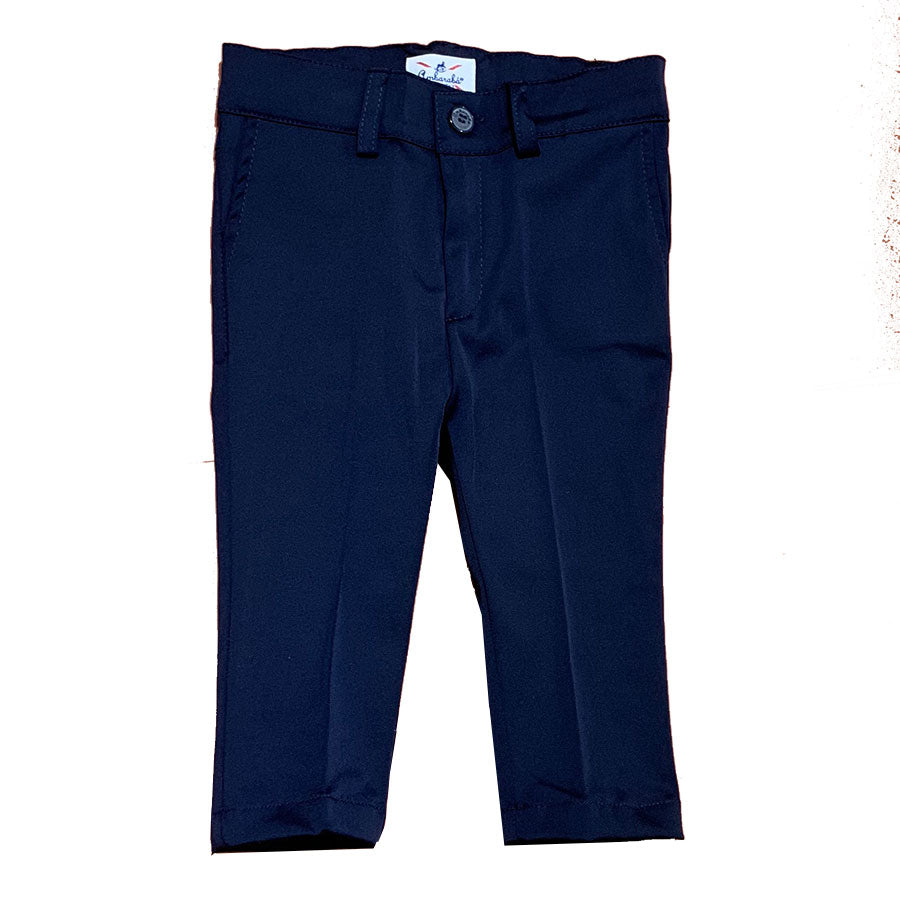 Pantalon de la ligne vêtements enfant Ambarabà, élégant en tissu brillant uni, avec petites poche...