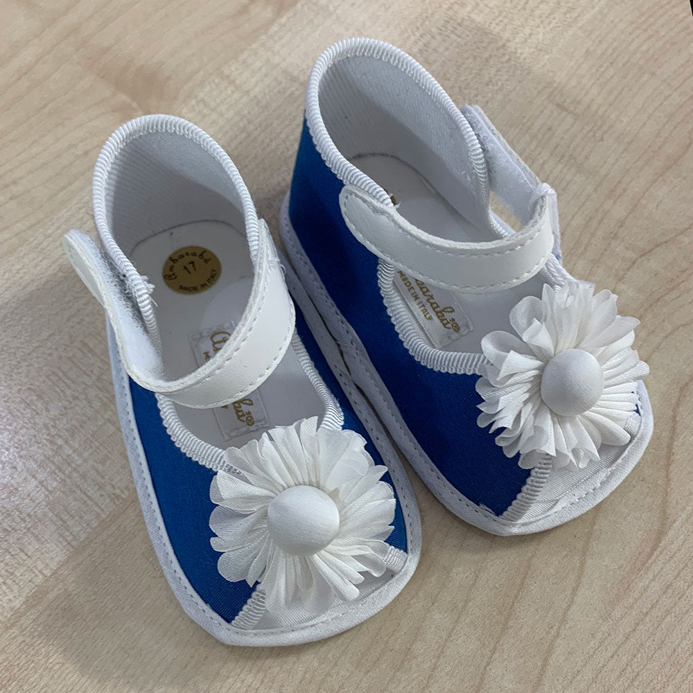 Scarpines de la ligne vêtements enfant Ambarabà, en matériaux très doux et avec un travail artisa...