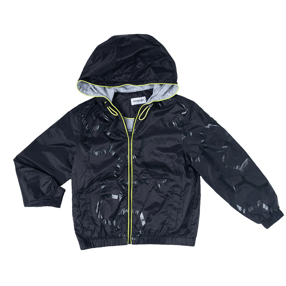 Blouson de la Ligne Vêtements Enfant Bikkembergs coupe-vent avec fermeture éclair, petites poches...