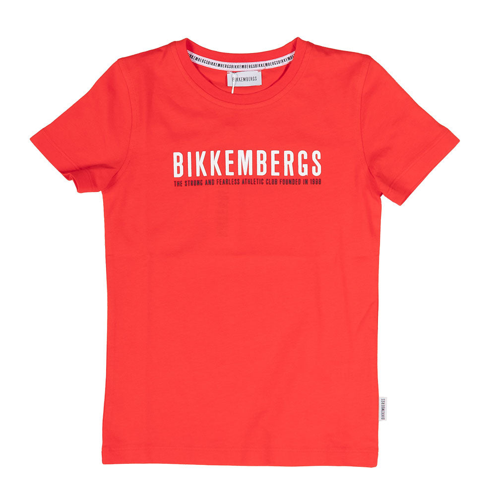 T-shirt à manches courtes de la Ligne Vêtements Enfant Bikkembergs, avec impression sur le devant...