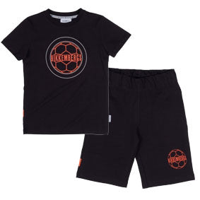 Complet deux pièces de la Ligne Vêtements enfant bikkembergs, ton sur ton, t-shirt avec impressio...