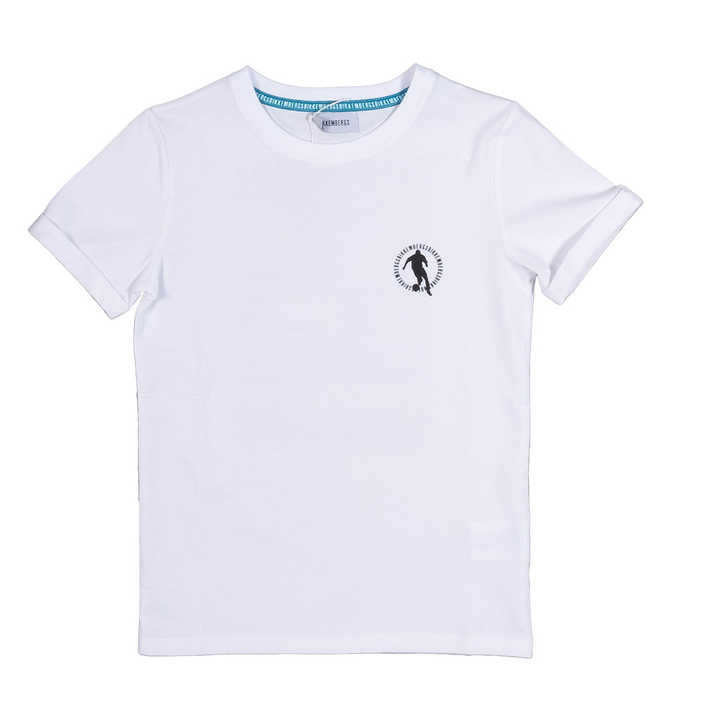 T-shirt de la ligne Vêtements Enfant Bikkembergs, avec petit logo sur le devant et impression en ...