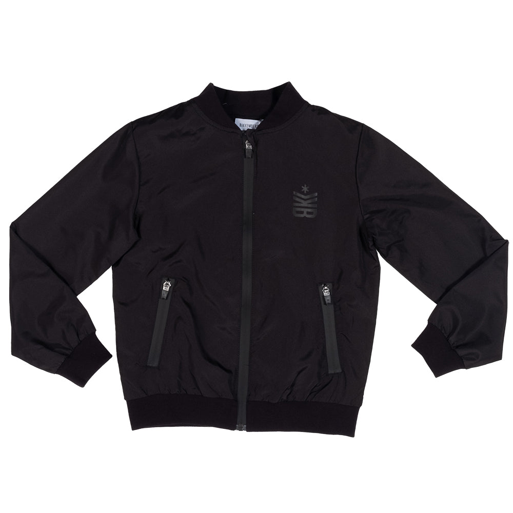Giubbino bomber de la Ligne Vêtements Enfant Bikkembergs, avec petites poches à l'avant fermées p...