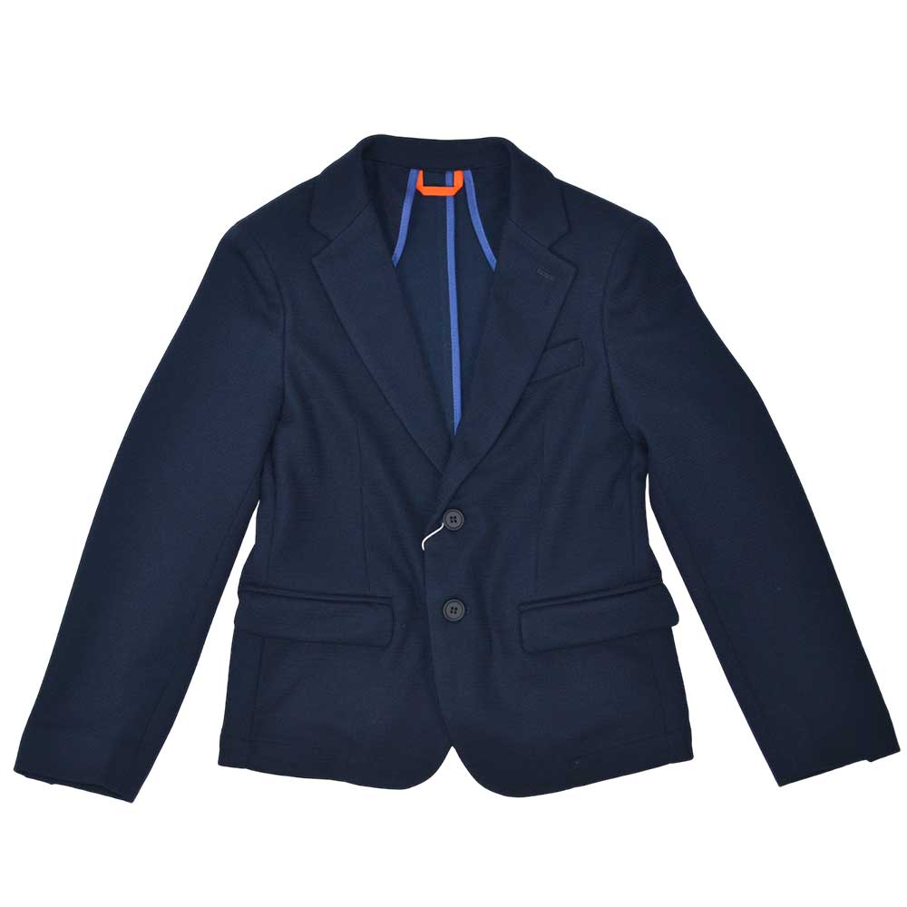Elegant jacket from the Bikkembergs Children's Clothing Line, featuring a pocket and pocket squar...