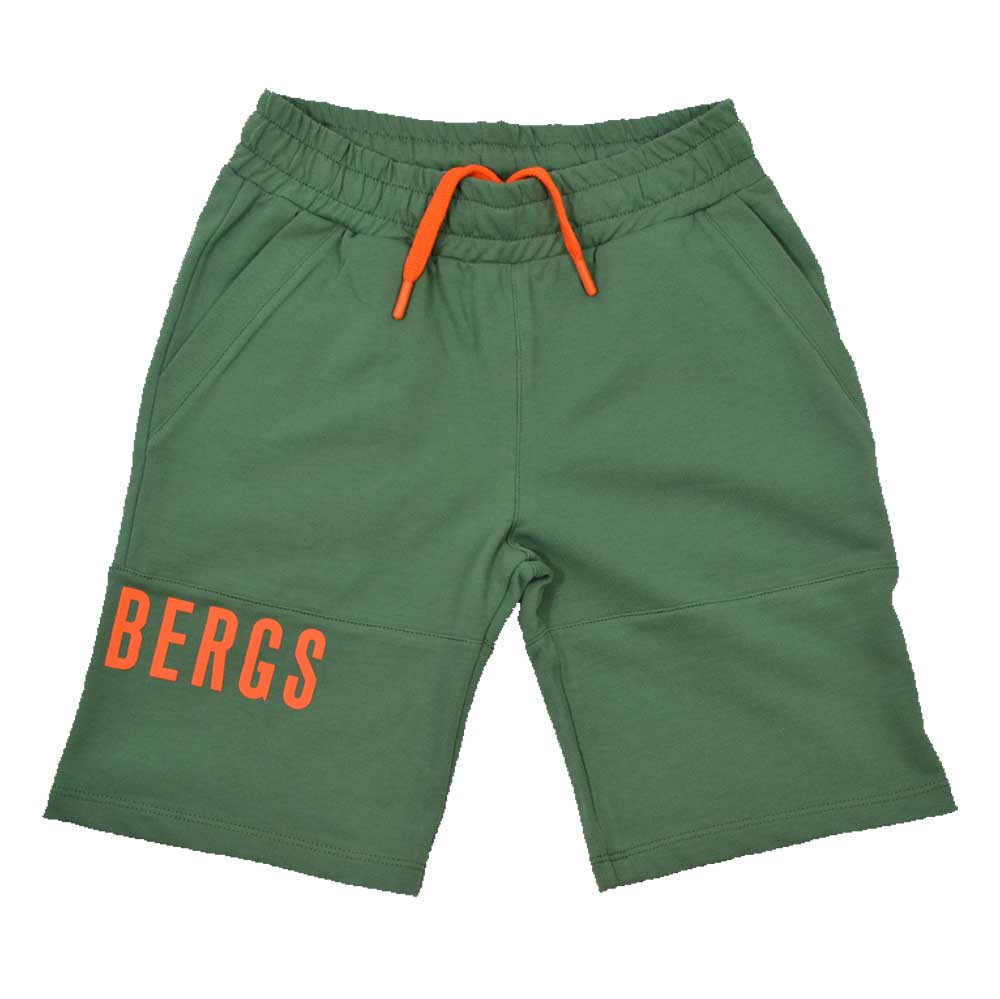 Bermuda de sport de la Ligne Vêtements Enfant Bikkembergs, avec logo fluo imprimé sur un côté et ...