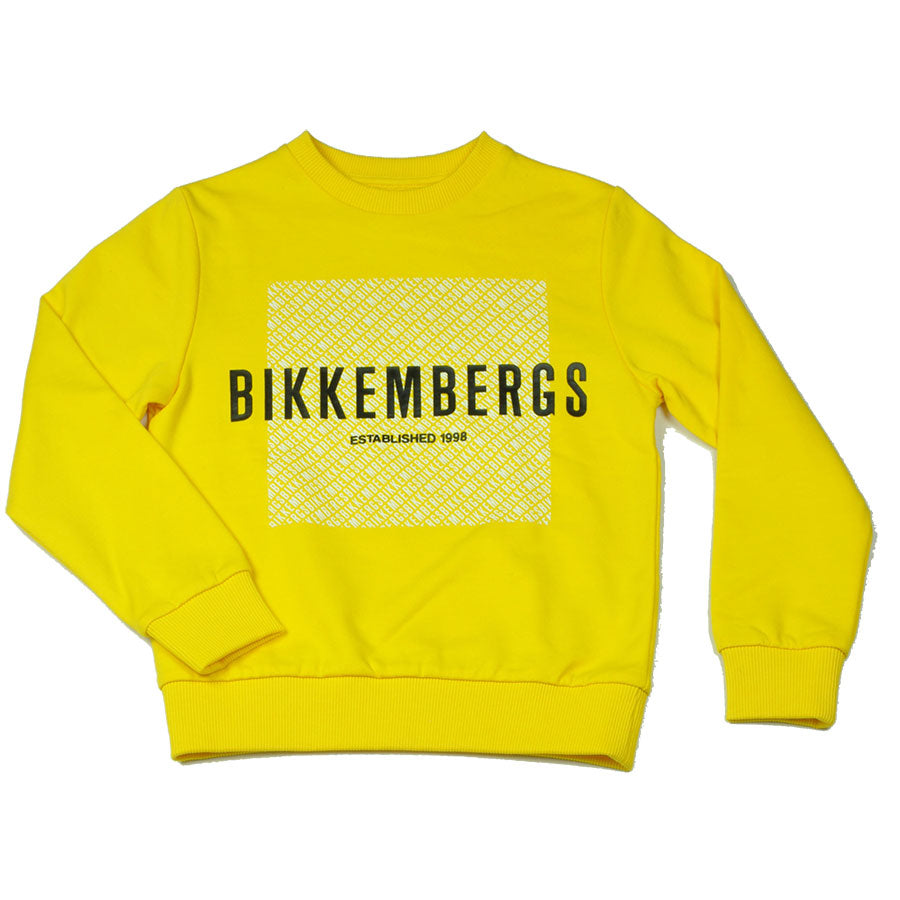 Sweat-shirt de la ligne Vêtements Enfant Bikkembergs avec des impressions de logo sur le devant.
...