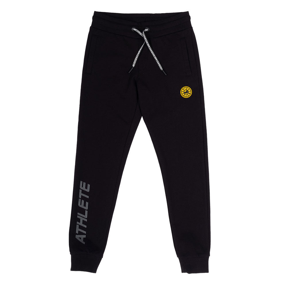 pantalon de la ligne enfant Bikkembergs, avec cordon à la taille et petite poche arrière avec log...