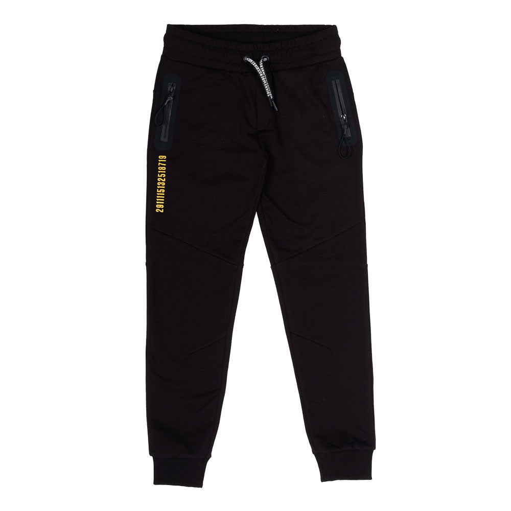 Pantalon de survêtement de la ligne vêtements enfant Bikkembergs, avec logo sur les côtés et peti...