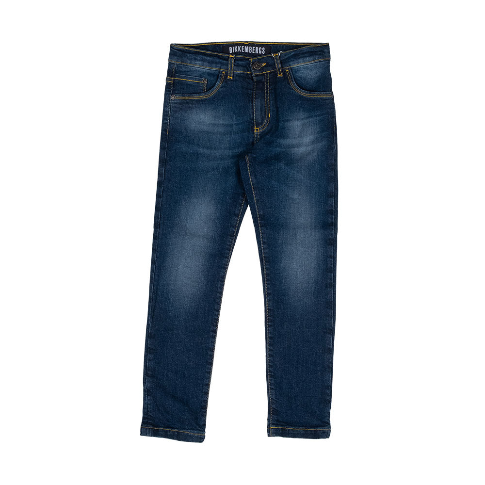 Pantalon jean de la Ligne Vêtements Enfant Bikkembergs, avec modèle classique et taille réglable ...