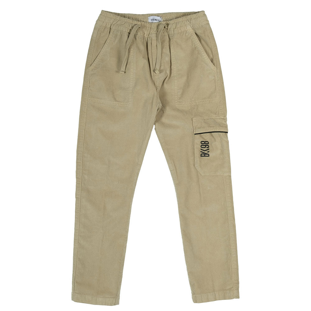 
Straight trousers from the Bikkembergs Children's Clothing Line, in corduroy, with side pockets ...
