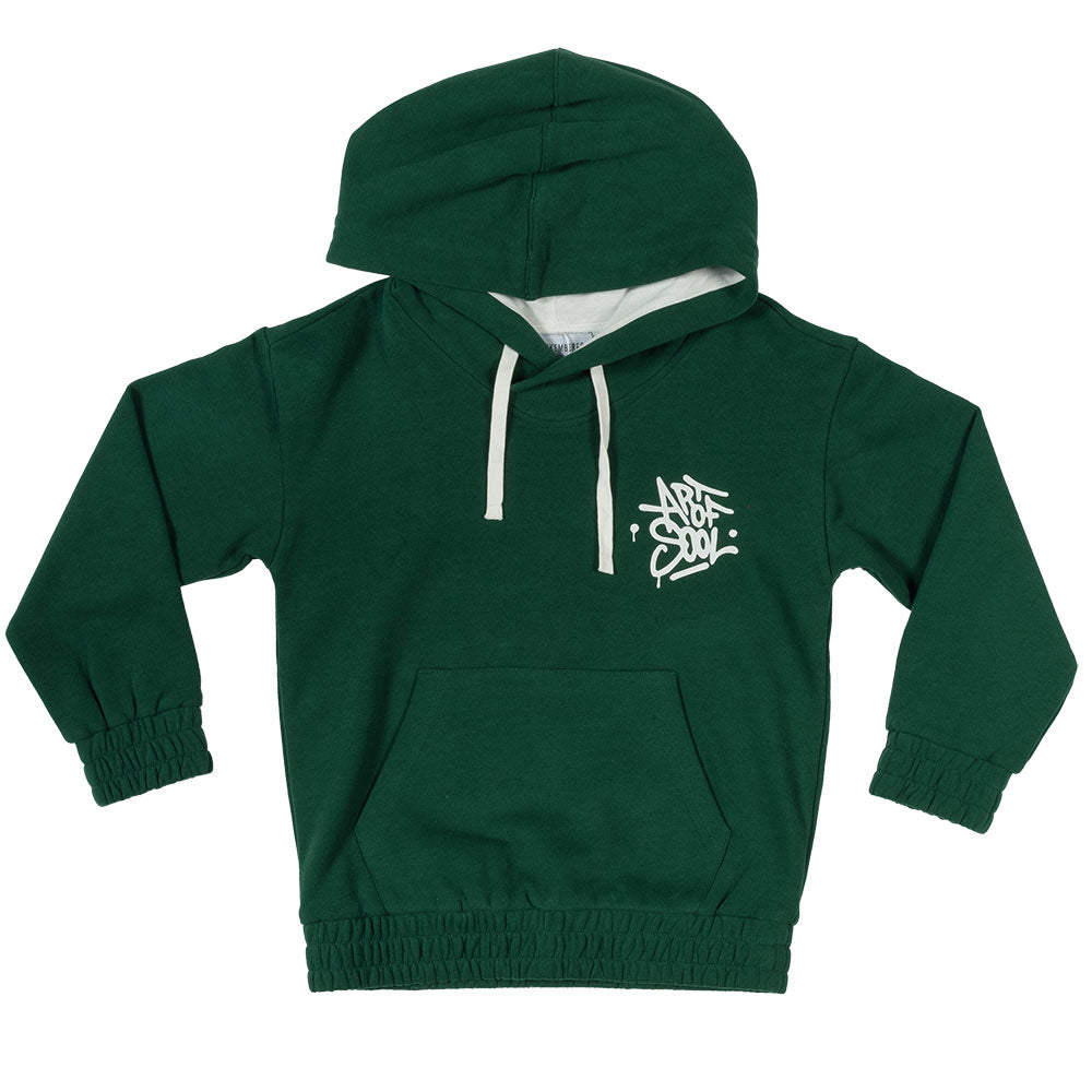 
Hoodie from the Bikkembergs Children's Clothing Line, with a large front pocket and a printed de...