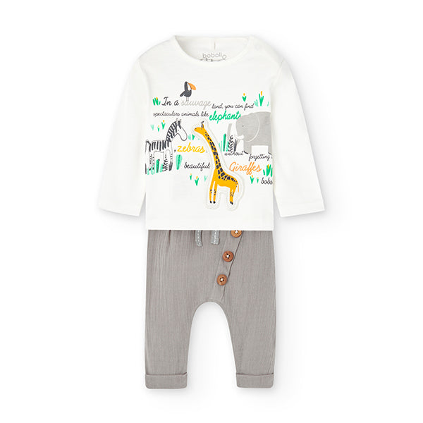 Composizione: Jersey : 100% Coton Pantalon : 100% Coton.

Lavable en machine, température maximal...