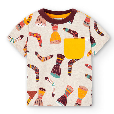 T-shirt en jersey imprimé