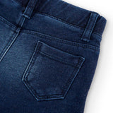 Sweat-shirt court en denim pour fille