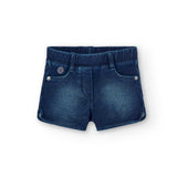 Sweat-shirt court en denim
