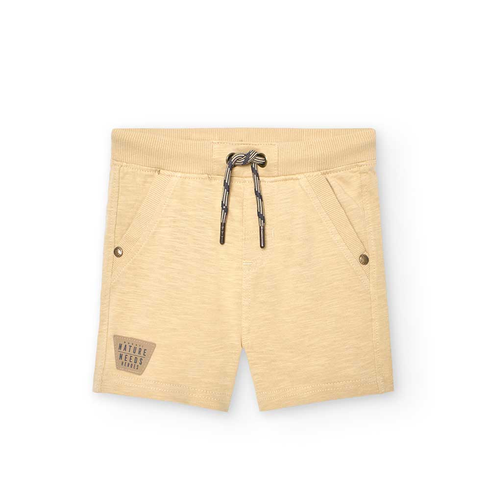
Shorts from the Boboli children's clothing line, in soft fabric, with drawstrings at the waist a...