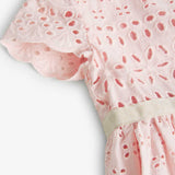 Embroidered batiste dress for newborns