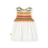 Robe en maille combinée pour bébés