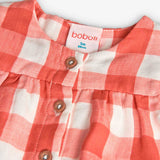 Vestito quadri - BOBOLI - Sesso: Bambina - Colore: Arancione - Stagione: Primavera-Estate