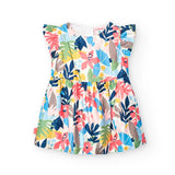 Satin flower dress for girl