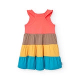 Jersey dress with frills for babies