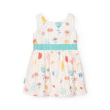 Vestito satin - BOBOLI - Sesso: Bambina - Colore: Bianco - Stagione: Primavera-Estate