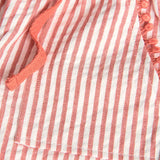 Pantaloni popelin a righe - BOBOLI - Sesso: Bambina - Colore: Arancione - Stagione: Primavera-Estate