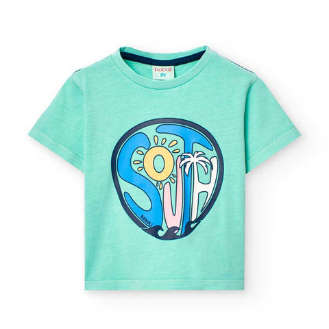 Maglietta jersey - BOBOLI - Colore: Azzurro - Stagione: Primavera-Estate