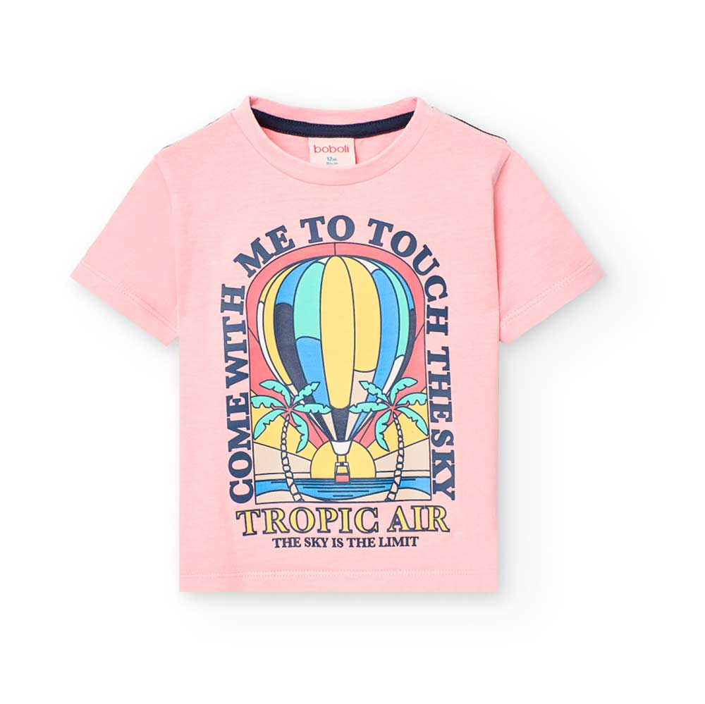 Boboli Children's Clothing Line T-shirt, with embossed print on the front.

Composition: 100% Cot...