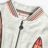 Giacca felpata flameti - BOBOLI - Colore: Bianco - Stagione: Primavera-Estate