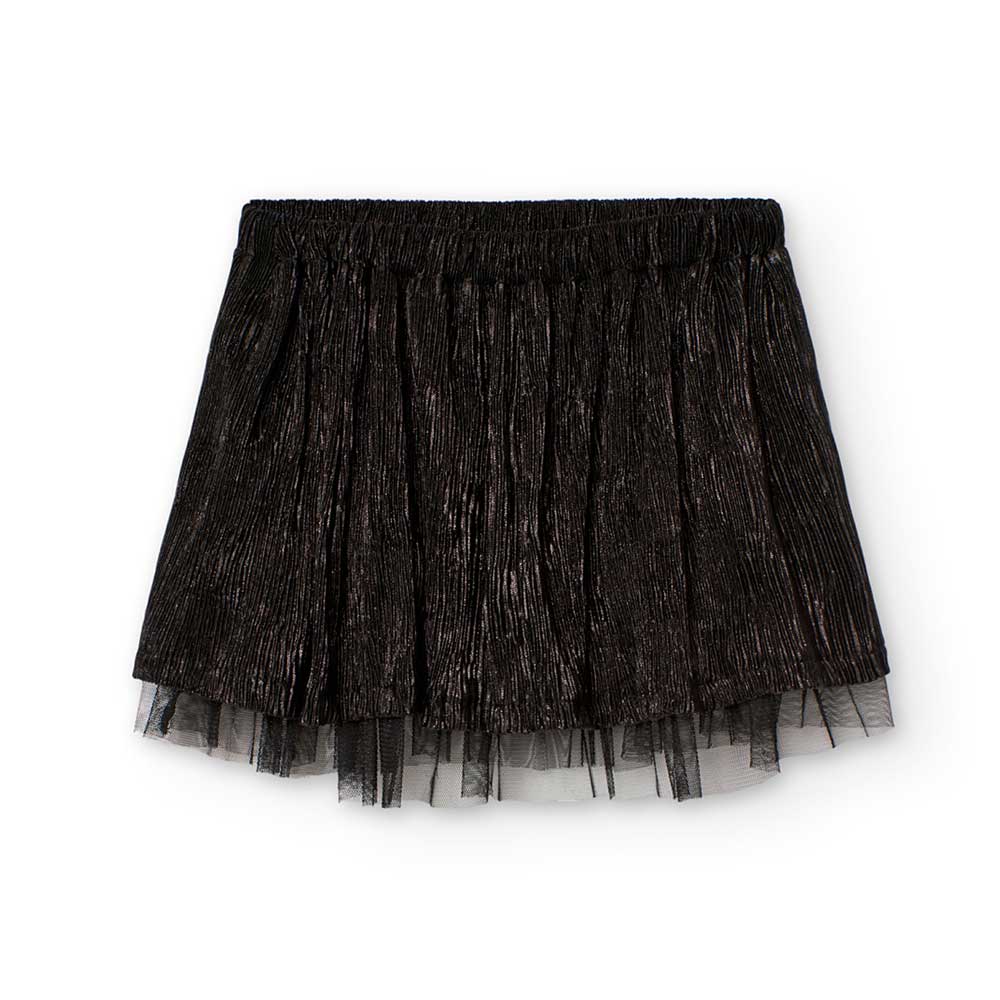 Boboli Girl's Clothing Line Skirt, with tulle underskirt, elastic waistband, and lurex effect.

C...