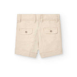 Bermuda lino - BOBOLI - Colore: Beige - Stagione: Primavera-Estate