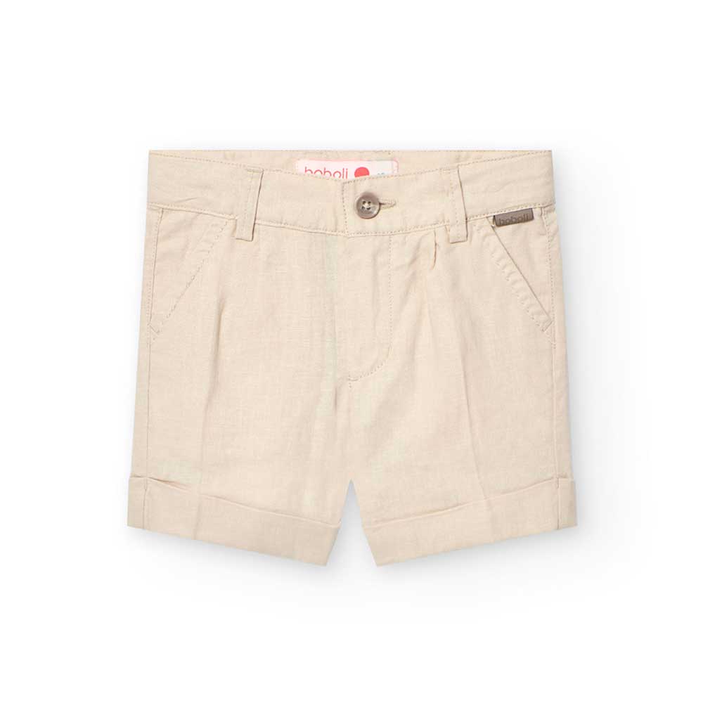Shorts in linen from the Boboli Children's Clothing Line, with adjustable waist size.

Compositio...