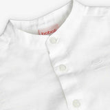 Short-sleeve linen shirt for babies