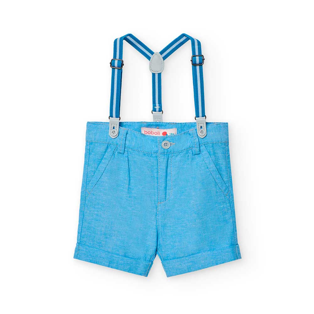 Pantaloncino della Linea Abbigliamento Bambino Boboli, con bretelle e misura regolabile in vita.
...