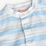 Striped linen shirt for babies