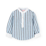 Striped linen shirt for babies