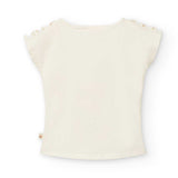 Maglietta jersey elastico - BOBOLI - Sesso: Bambina - Colore: Panna - Stagione: Primavera-Estate