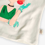 Maglietta jersey elastico - BOBOLI - Sesso: Bambina - Colore: Panna - Stagione: Primavera-Estate