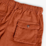 Bermuda lino - BOBOLI - Colore: Arancione - Stagione: Primavera-Estate