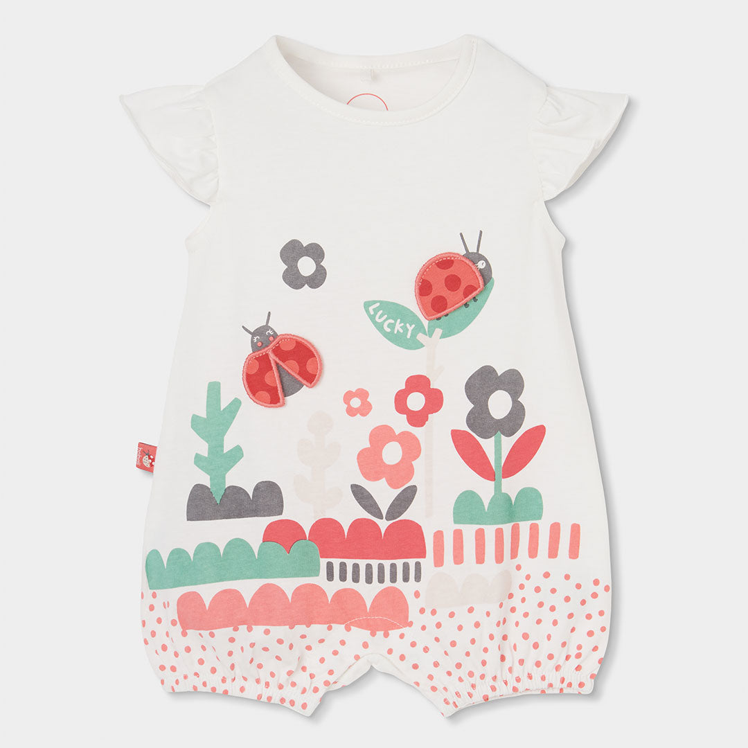 
Barboteuse de la ligne de vêtements pour fille Bobooli, avec col en chemise et ouverture au bas ...