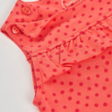 Tutina jersey pois - BOBOLI - Sesso: Bambina - Colore: Arancione - Stagione: Primavera-Estate