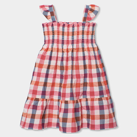 robe en popeline à carreaux