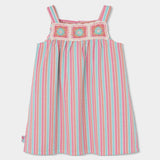 Robe en popeline rayée