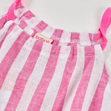 Robe en lin à rayures
