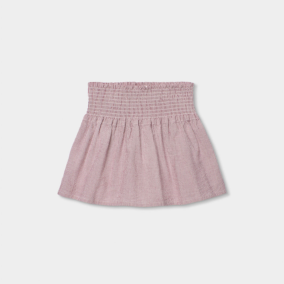 Gonnellina della Linea Abbigliamento Bambina Boboli, con fascia elastica in vita e fantasia a mic...
