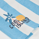 Short in felpa a righe - BOBOLI - Colore: Celeste - Stagione: Primavera-Estate