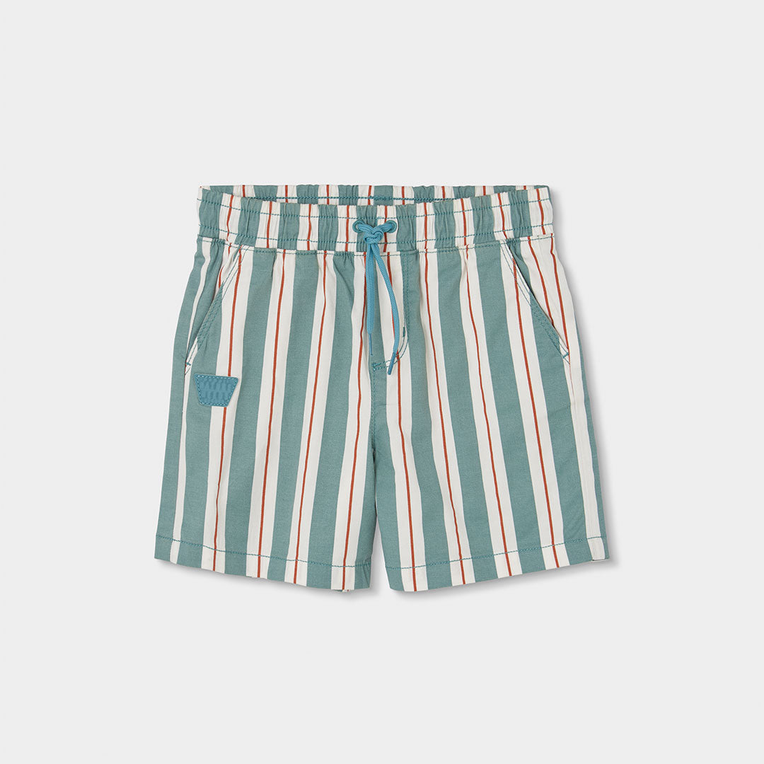 Bermuda de la ligne de vêtements enfant Boboli, en tissu extensible à motif rayé.
Composizione: 9...