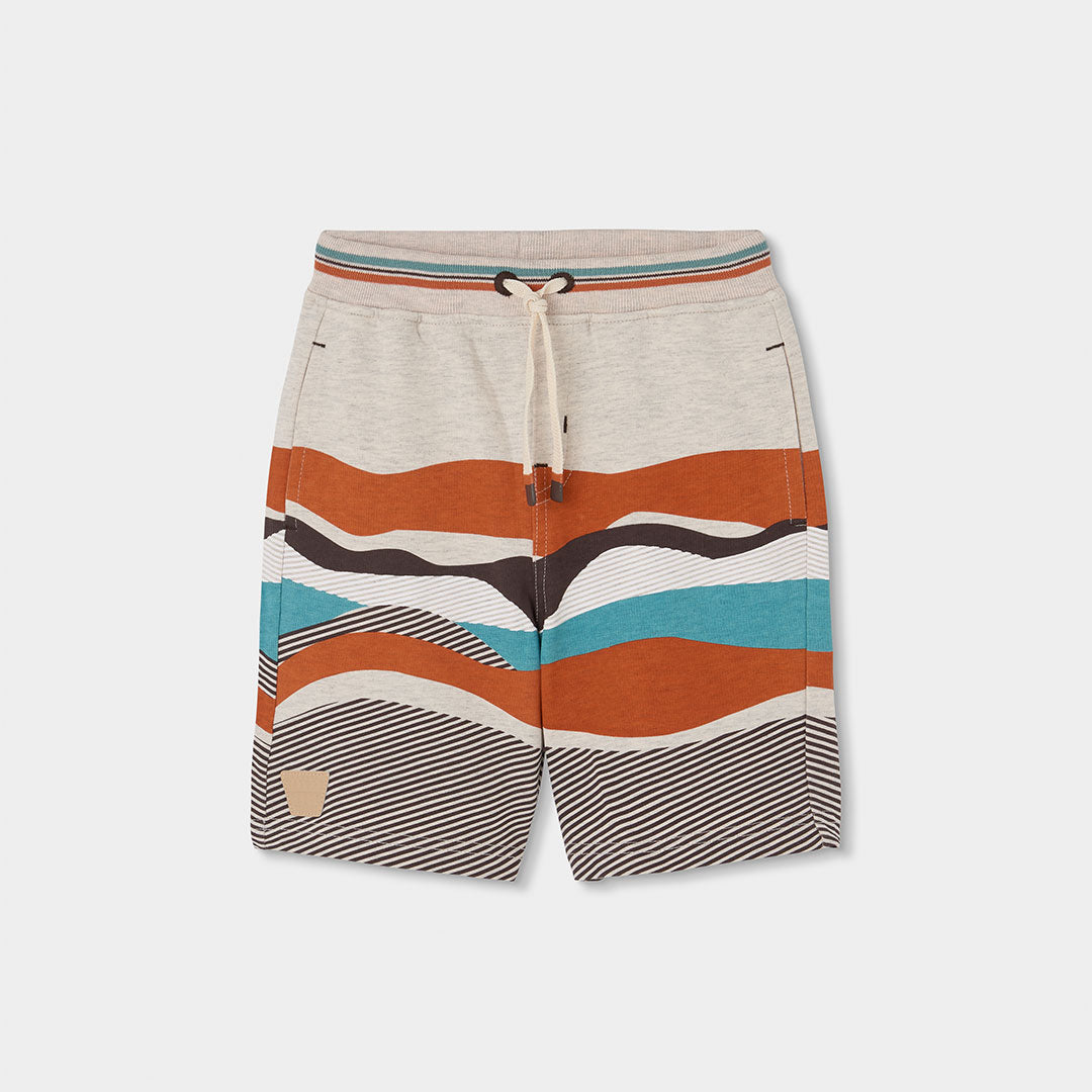 Bermuda della Linea Abbigliamento Bambino Boboli, in felpa leggera con elastico e laccetto in vit...